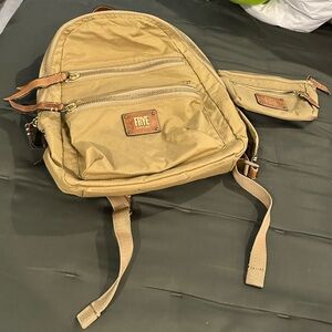 Frye Tan Backpack